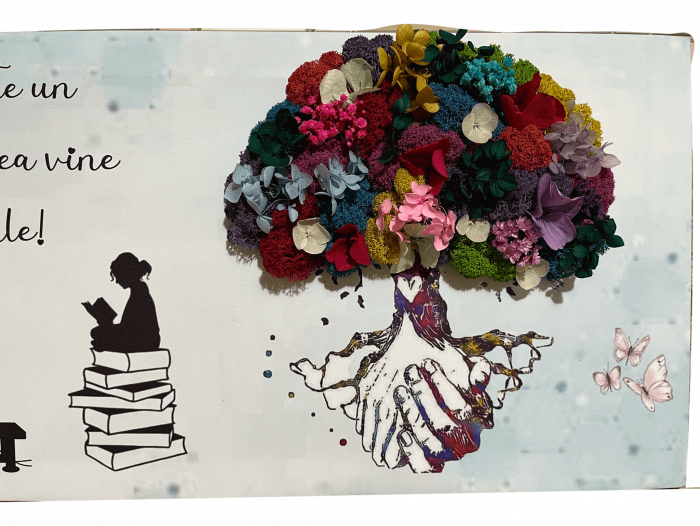 Tablou cu licheni personalizat pe canvas [2]