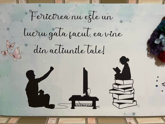 Tablou cu licheni personalizat pe canvas [5]