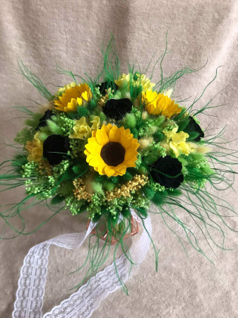 Buchet flori cu floarea soarelui [4]