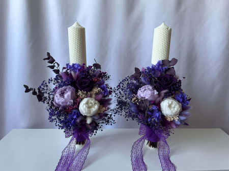 Pachet lumanari nunta + Buchet mireasa [2]