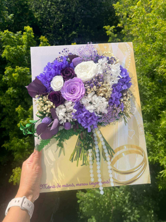 Buchet flori pe canvas [1]