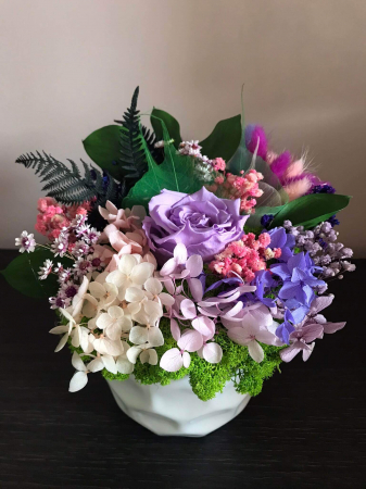 Aranjament floral cu licheni si flori uscate [1]