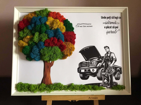 Tablou cu licheni mecanic auto [1]