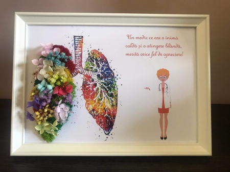 Tablou cu licheni personalizat pneumolog [1]