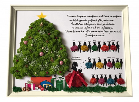 Tablouri Educatoare, Invatatoare, Profesoara - Tablou cu licheni Diriginta