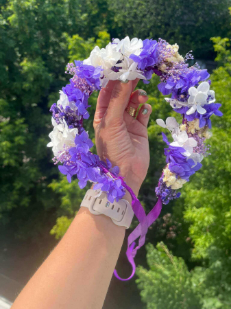 Accesorii par/ Bentita cu flori - Bentita cu flori criogenate/uscate