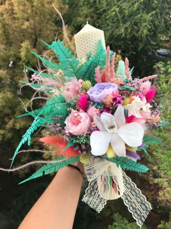 Pachet nunta (Lumanari nunta si buchet flori mireasa) [6]