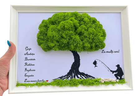 Tablouri - Tablou cu licheni pescar