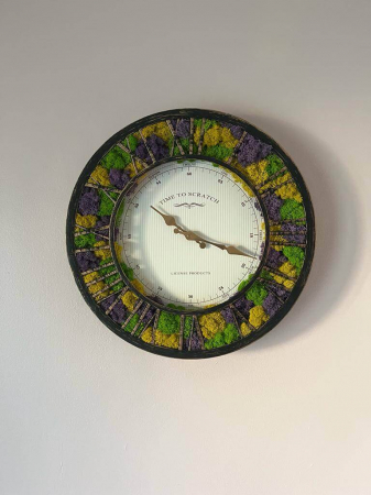 Ceas decorativ cu licheni - Ceas de perete cu licheni