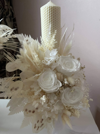 Lumanari nunta cu flori criogenate [1]