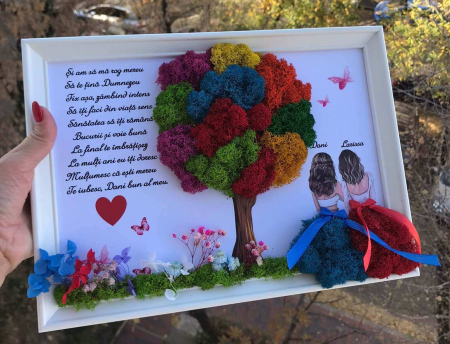 Tablou cu licheni prietena [1]