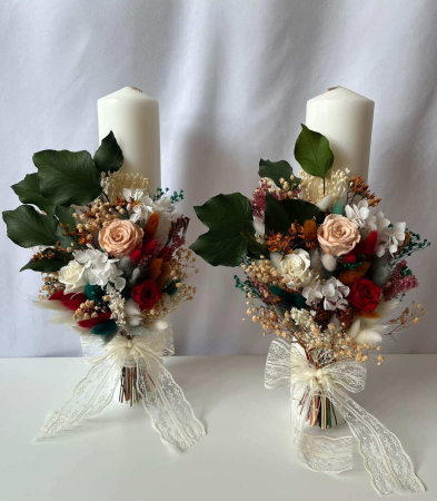 Pachet lumanari nunta + Buchet mireasa [1]