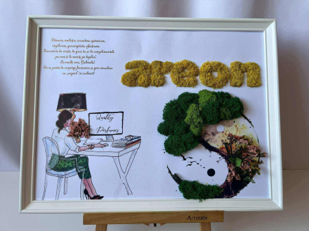 Tablouri - Tablou cu licheni aniversare