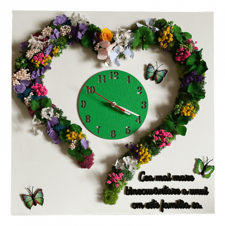 Ceas decorativ cu licheni - Ceas decorativ cu licheni