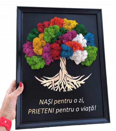 Tablou licheni pentru Barbati - Tablou cu licheni copacul vietii