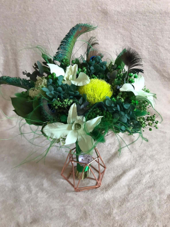 Buchete din flori naturale uscate si stabilizate - Buchet flori nașă