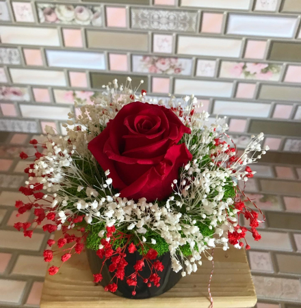Aranjamente in vase ceramice - Aranjament floral cu licheni