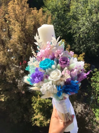 Pachet lumanari nunta + Buchet mireasa [4]