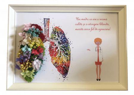 Tablouri 25/30 - Tablou cu licheni personalizat pneumolog