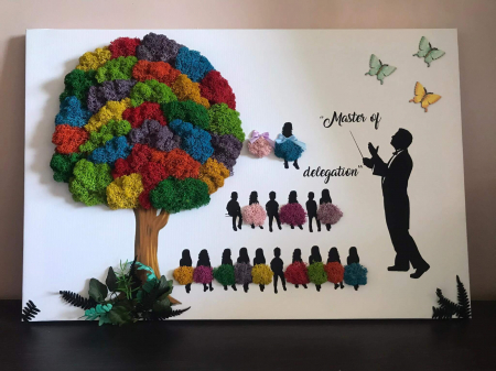 Tablou cu licheni personalizat pe canvas [1]