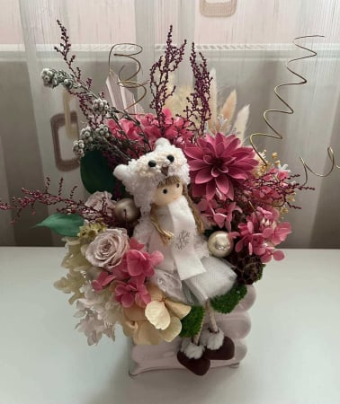 Aranjament floral cu flori ciogenate [2]