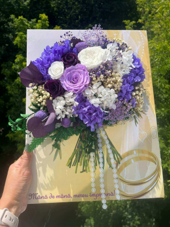 Buchet flori pe canvas [2]