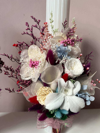 Lumanari nunta cu flori criogenate [5]