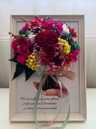 Buchet flori criogenata in rama [1]