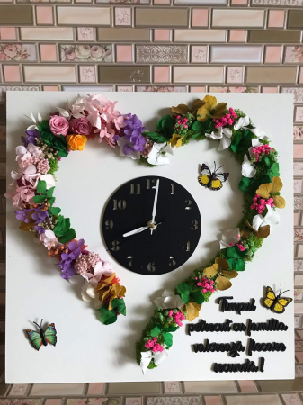 Ceas decorativ cu licheni [1]