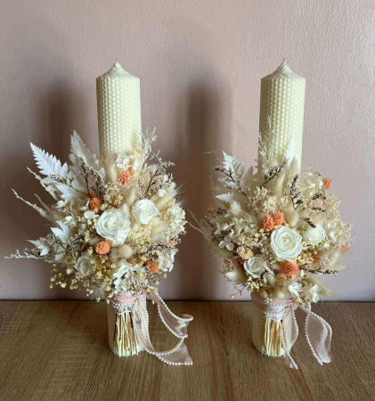 Pachet lumanari nunta + Buchet mireasa [9]