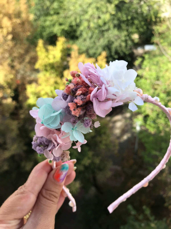 Accesorii par/ Bentita cu flori - Bentita cu flori criogenate/uscate