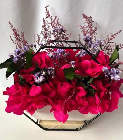 Aranjamente cu licheni si flori criogenate - Aranjament floral