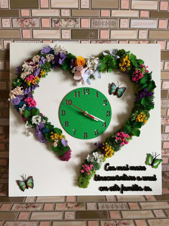 Ceas decorativ cu licheni [1]