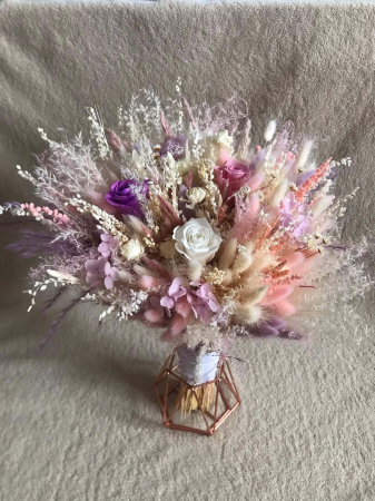 Buchete din flori naturale uscate si stabilizate - Buchet flori