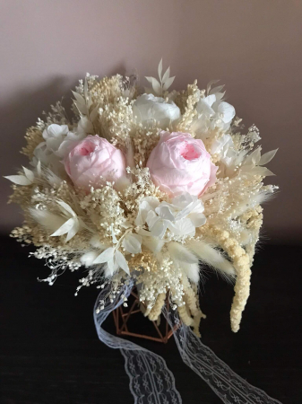 Buchete din flori naturale uscate si stabilizate - Buchet flori de aruncat