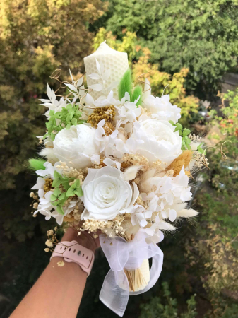 Pachet lumanari nunta + Buchet mireasa [4]