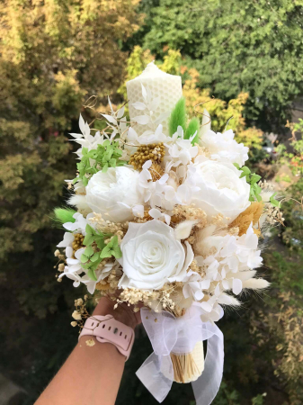Pachet lumanari nunta + Buchet mireasa [2]
