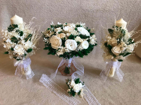 Pachet lumanari nunta + Buchet mireasa [3]