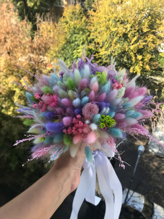 Buchete din flori naturale uscate si stabilizate - Buchet flori uscate/stabilizate mic