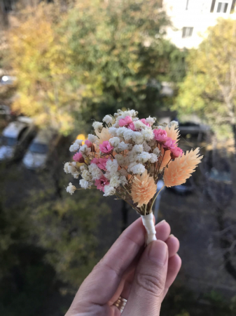 Bratari si Cocarde din flori naturale uscate - Cocarde