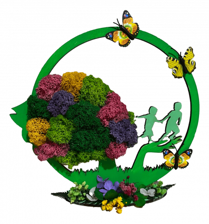 Ornament decorativ Copacul vietii - Copac mama natura cu licheni