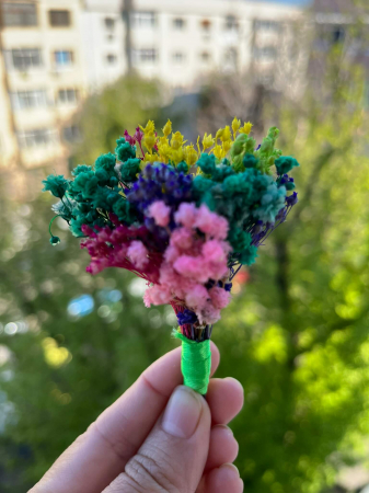 Bratari si Cocarde din flori naturale uscate - Cocarde din flori naturale