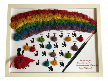 Tablouri Educatoare, Invatatoare, Profesoara - Tablou cu licheni Invatatoare/Educatoare/Profesoara