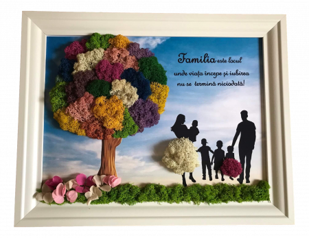 Tablouri 25/30 - Tablou cu licheni familie