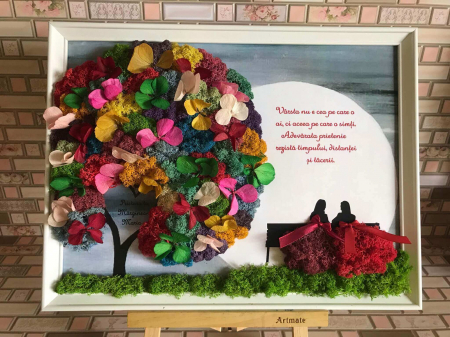 Tablou cu licheni prietena [1]