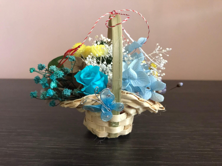 Martisoare din flori naturale uscate - Martisoare handmade