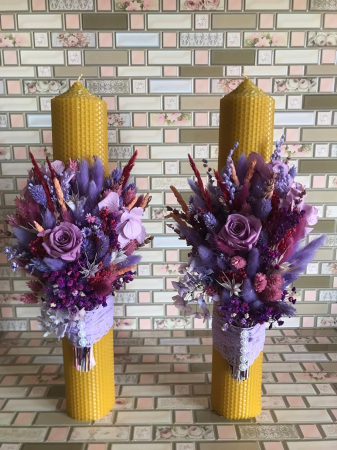 Pachet lumanari nunta + Buchet mireasa [2]