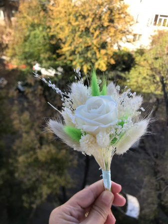Pachet lumanari nunta + Buchet mireasa+ Buchet nasa [6]