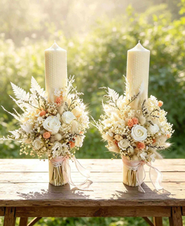 Pachet lumanari nunta + Buchet mireasa [1]
