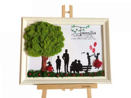 Tablouri 25/30 - Tablou cu licheni familie